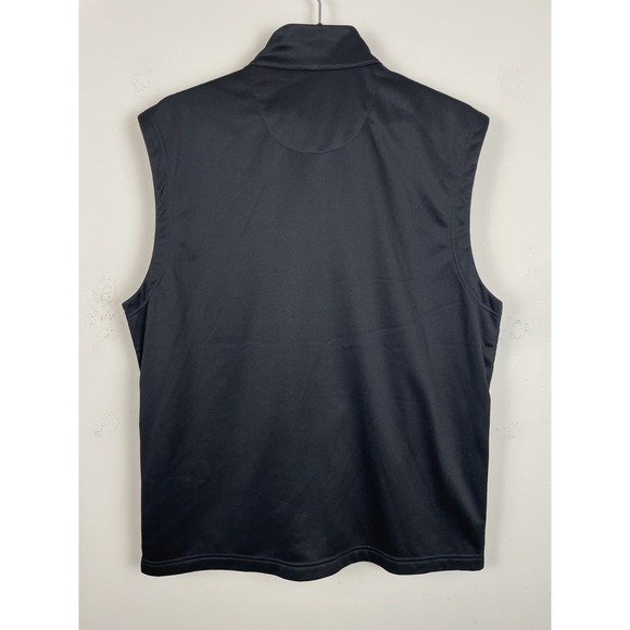 NEW Callaway Quilted Puffer Vest Men's XL Golf Caviar Black Full Zip Pockets - Picture 2 of 8